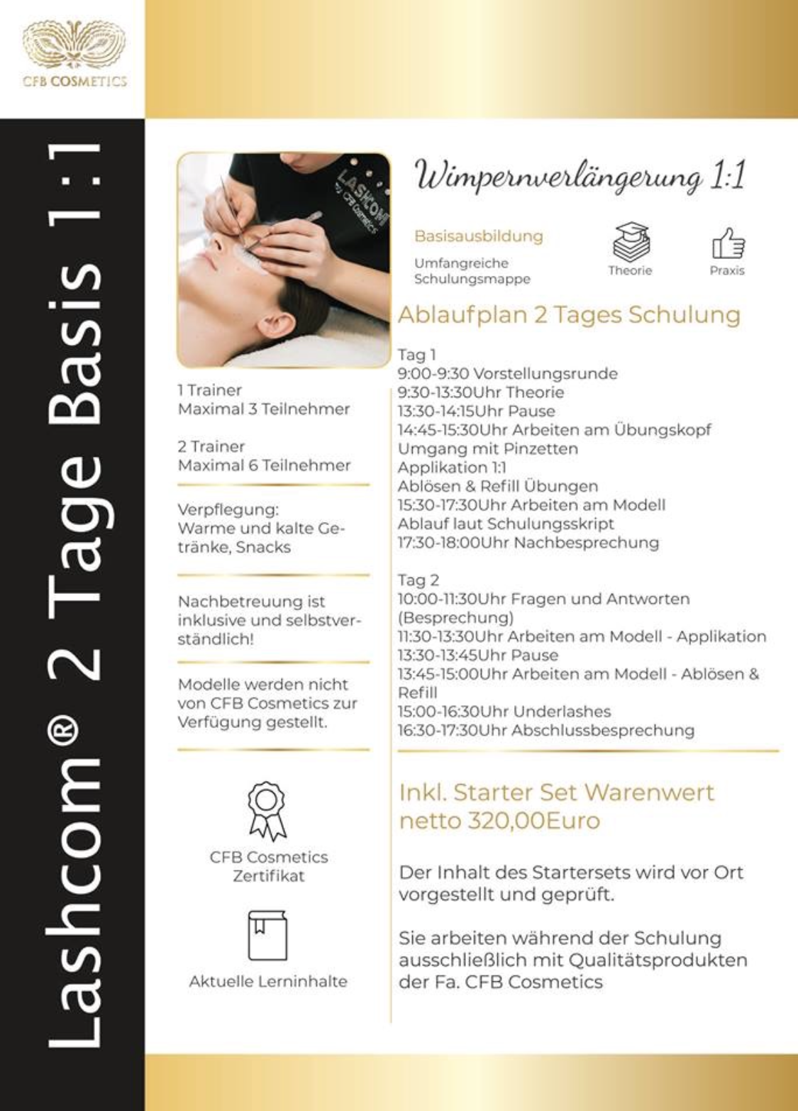 EINSTEIGER INTENSIV 1:1 WIMPERNVER-LÄNGERUNG